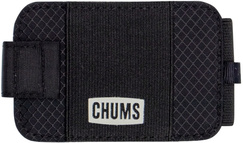 Slim bi-fold wallet for men with 4 card slots and cash strap