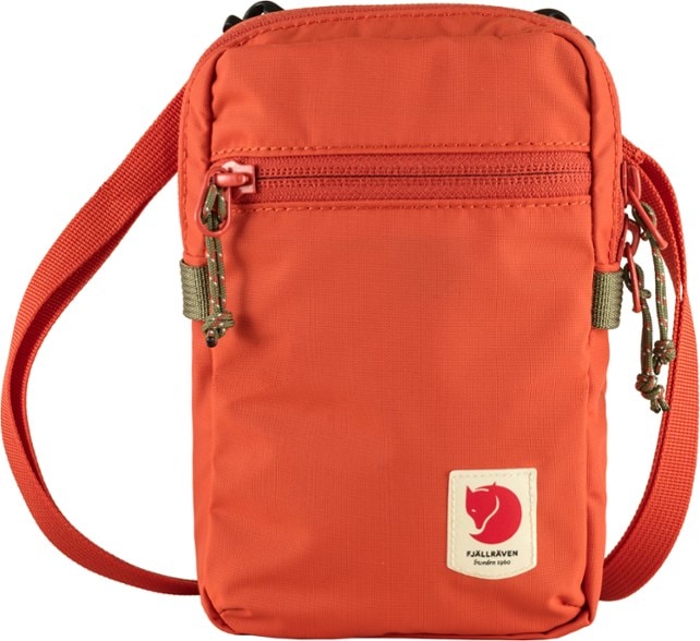 Fjallraven High Coast Pocket sling bag front view in outdoor setting