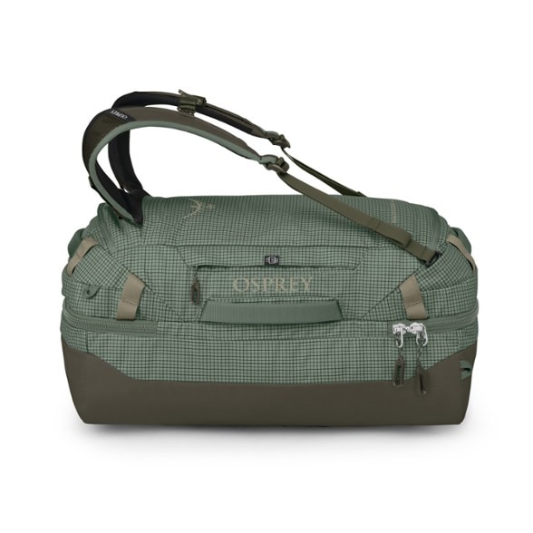 Altitude Ascent 44L duffel bag in black, showcasing its durable NanoTough fabric and convenient split-case design, ideal for gear-intensive trips.
