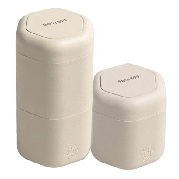 Close-up of Travel-Ready Sun Care Kit showcasing its sleek, compact design for easy portability.