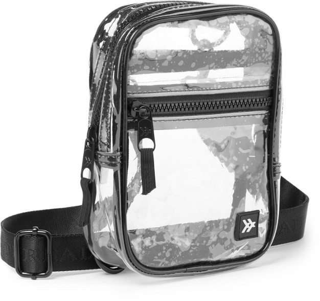 Women's crossbody bag with woven jacquard strap, suitable for travel and concerts