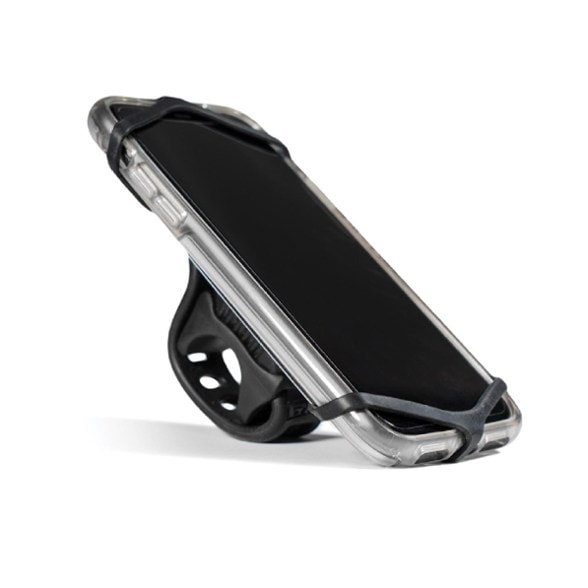 Lezyne Smart Grip phone mount attached to a bike handlebar