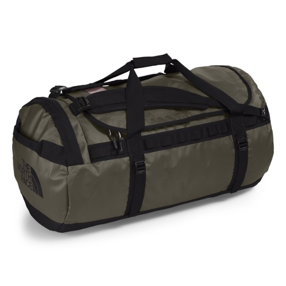 Large waterproof duffel bag with shoulder straps for travel