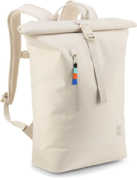 EcoTravel Expandable Backpack in use for commuting, showing its comfort and flexibility.