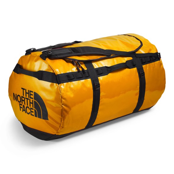 Ultimate 150L Expedition Duffel Bag in action on an outdoor adventure, showcasing its rugged design.