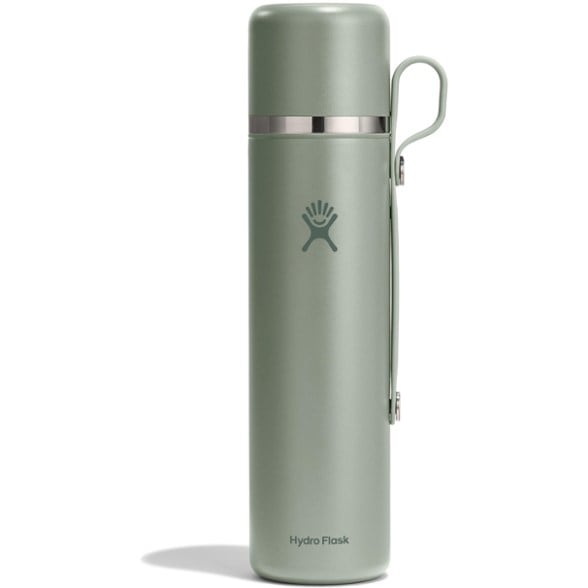 TrailMate thermos angled view showing cap and attached drinking cup