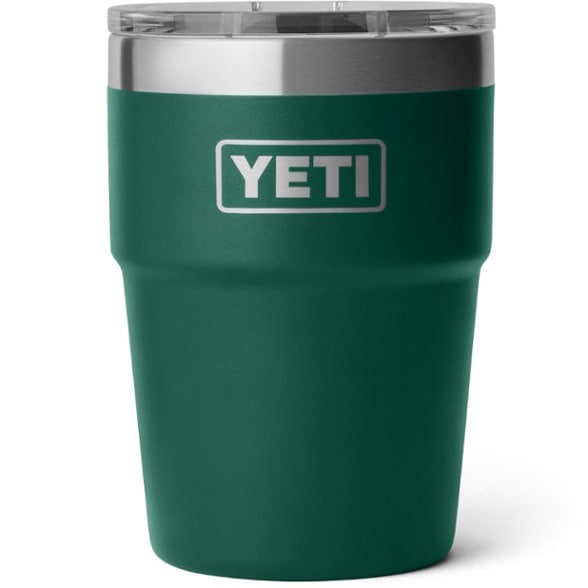 Side view of stackable cup showing slim base for easy cupholder fit