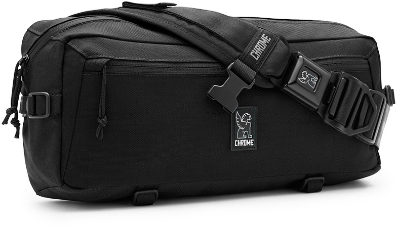 Kadet sling bag with adjustable strap and U-lock holster for bike commuting