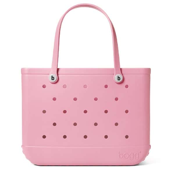 Front view of BreezyTrek EVA beach bag showcasing spacious interior and durable design