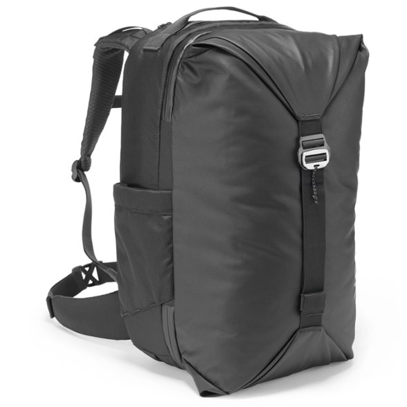 Eagle Creek 40L travel backpack with adjustable harness for comfort during hikes.