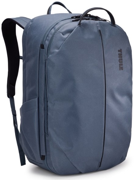 Thule Aion travel pack with adjustable straps and water bottle pocket