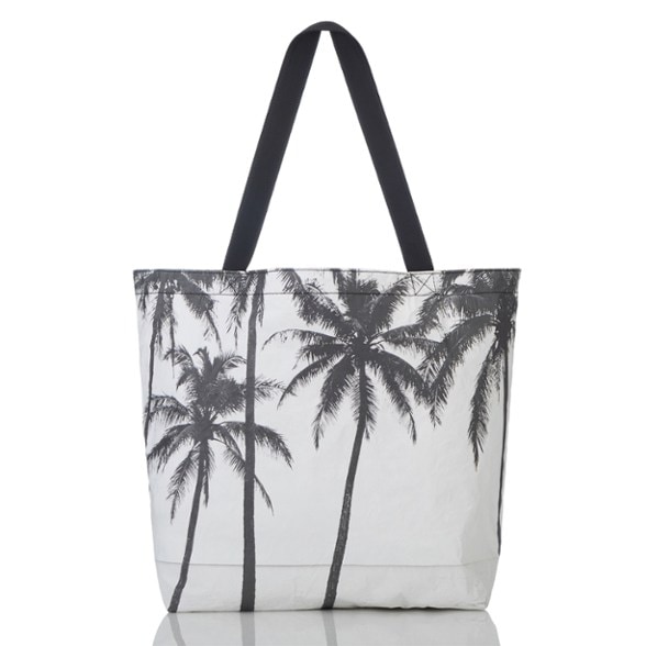 ALOHA reversible tote showcasing its stunning design and interior pocket
