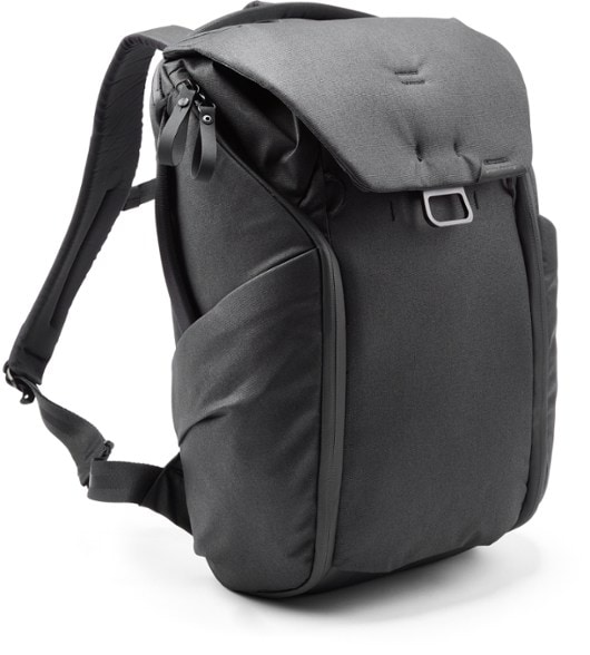 Front view of Peak Design Everyday Carry Backpack 20L showcasing its sleek design and organizational pockets.