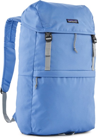 Front-facing view of the Patagonia Fieldsmith Lid pack showing zippered lid pocket and durable stitching