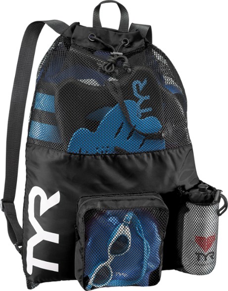 Ultimate Swim Gear Backpack showcasing mesh venting and spacious interior.