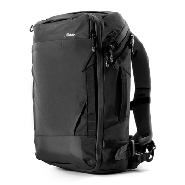 AeroVoyager 35L Travel Backpack with clamshell opening