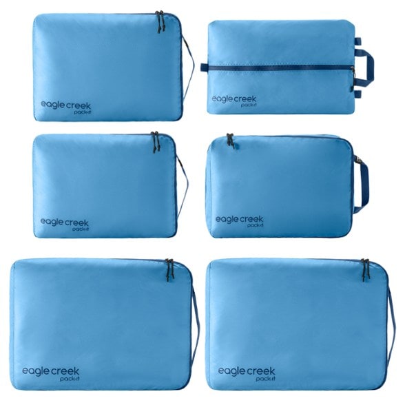 TravelMax Packing Organizers Set with compression bags for dirty laundry