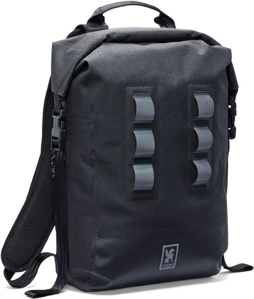 Urban Ex 20L waterproof backpack with laptop sleeve in a city environment.