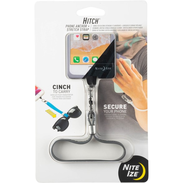 Hands-free phone holder with adjustable stretch strap