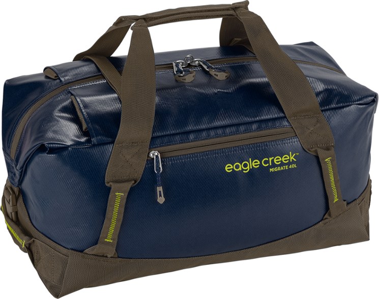 Waterproof duffel bag for camping and travel, featuring a sleek design and durable construction