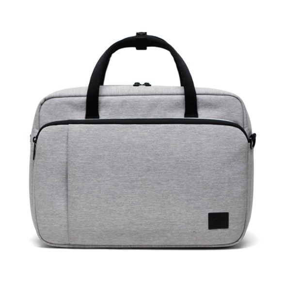 Gibson recycled tech bag with multiple compartments and eco-friendly design, ideal for travel
