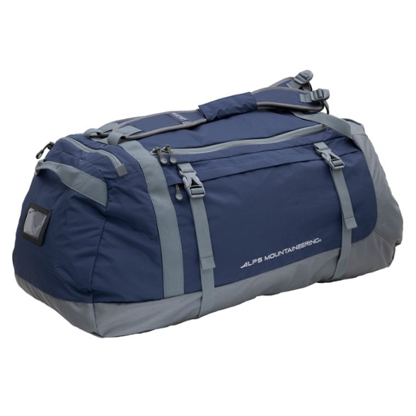 AdventurePro 130L Backpack Duffel Bag - side view with backpack straps