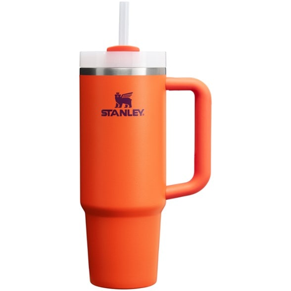 A sleek 30 oz FlowState Quencher H2.0 tumbler in a vibrant color, showcasing its ergonomic handle and the multi-position lid with a straw.
