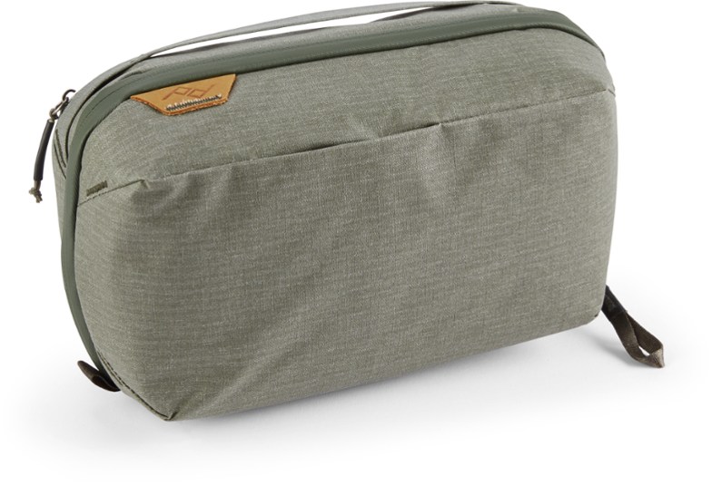 TravelMaster Toiletry Bag with Hook hanging in a bathroom
