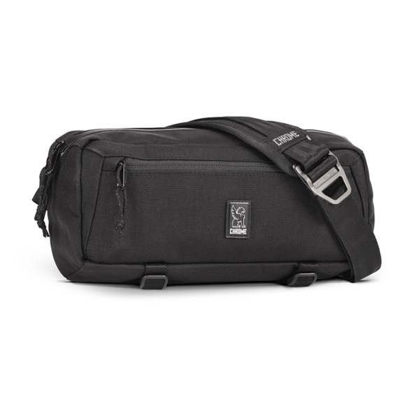 Waterproof sling bag with bottle opener and quick-access zip pocket