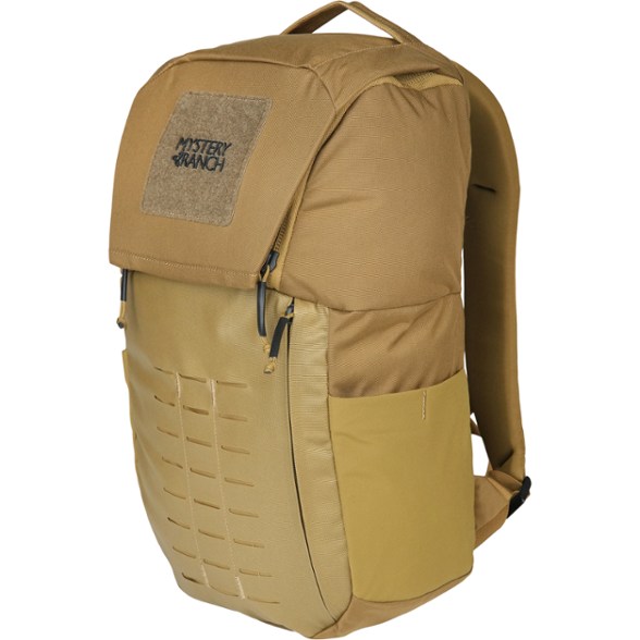 Mystery Ranch Rip Ruck 20 Pack with open main compartment showing laptop sleeve