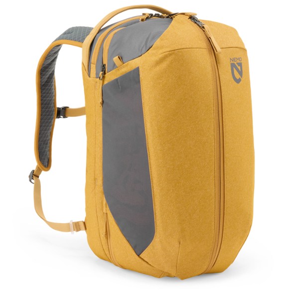 EcoVantage 30L Travel Backpack front view highlighting water-resistant fabric.