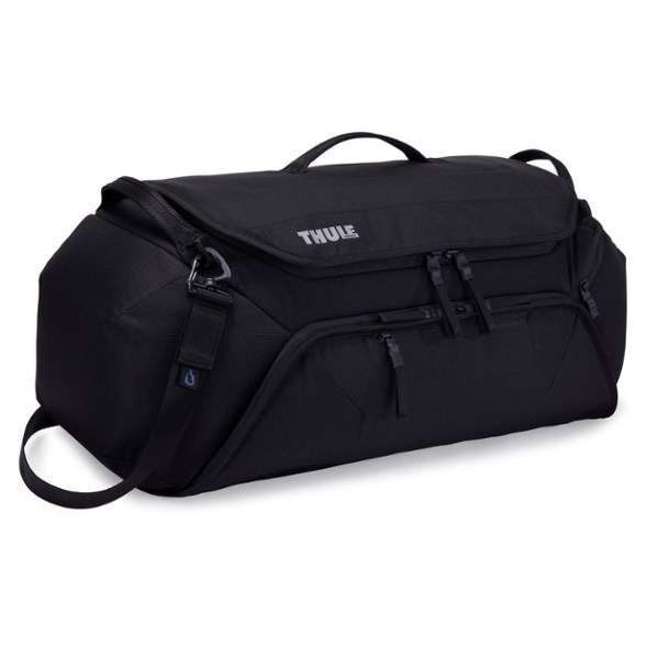 Cyclist's Ultimate Travel Duffel Bag showing wide opening for easy access.