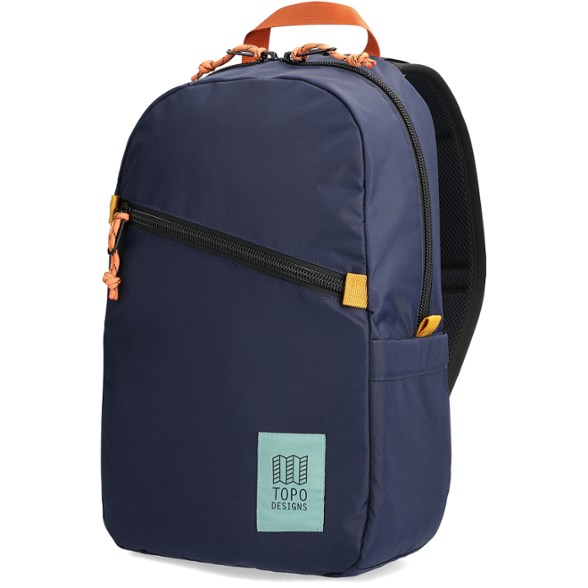 Front view of the Everyday Eco-Commuter Backpack, showcasing its sleek design and external zippered pocket, perfect for a modern laptop backpack.