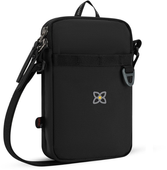 Front view of CruzLite RFID crossbody bag women showcasing slim silhouette and zip compartments