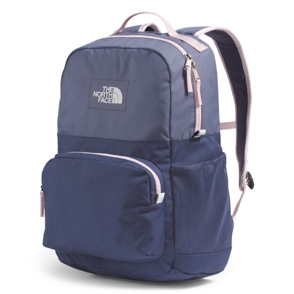 Kids' backpack with laptop sleeve and water bottle pockets, front view