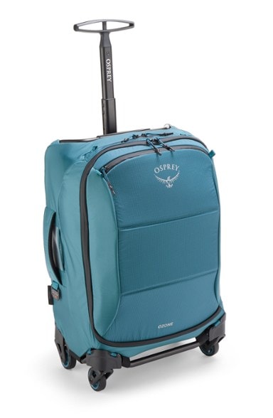 Osprey Ozone 4-Wheel Carry-On Luggage in use at an airport