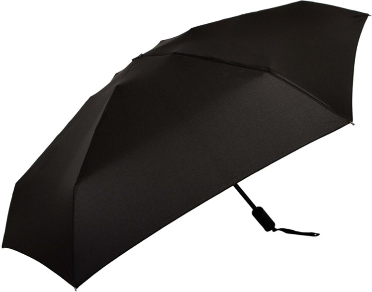 ShedRain compact umbrella opened in rainy weather