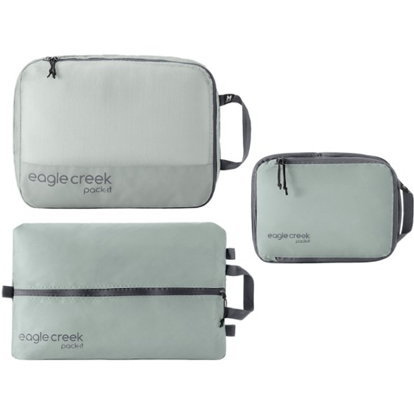EcoTravel Packing Essentials Kit with compression cube and shoe sack