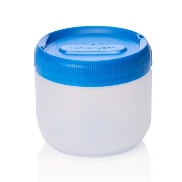 ModuLock BPA-Free Interlocking Storage Container - Medium, closed and stacked